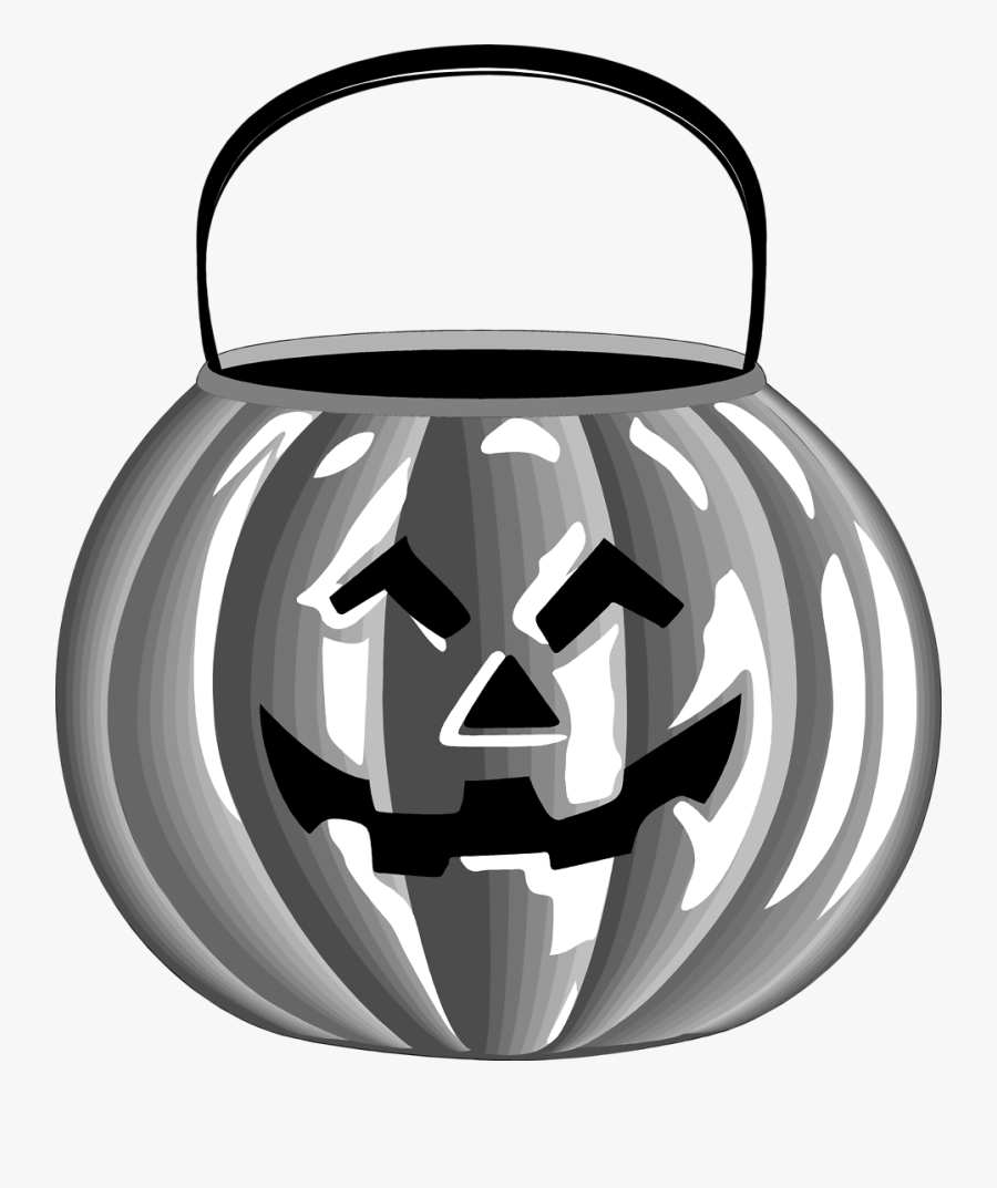 Pumpkin Black And White Clipart Jack O Lantern - Halloween, Transparent Clipart