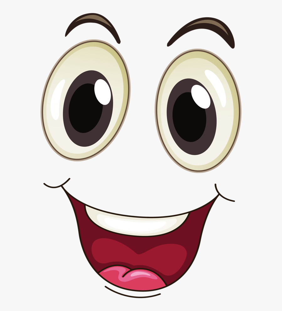 Mouth Happy Eye Cartoon Face Free Download Png Hd Clipart - Happy Face Png, Transparent Clipart