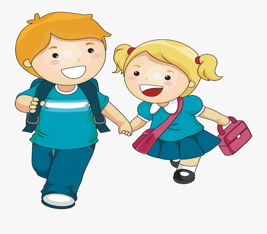 Toddler Vector Cute Boy - Brother And Sister Cartoon, Transparent Clipart