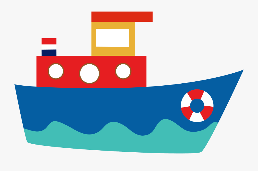 Image Freeuse Download Boat Blue Clown Transprent Png - Blue Boat Cartoon, Transparent Clipart