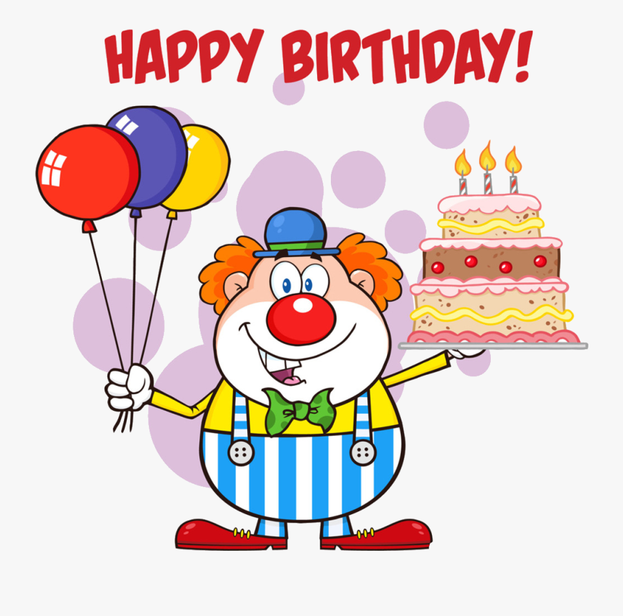 Clip Art Cake Royalty Free Clip - Happy Birthday Clown , Free Transparent C...