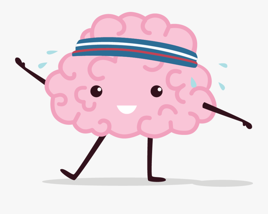 Being Physically Active Stimulates Your Brain And Strengthens - Brain Cartoon Png, Transparent Clipart