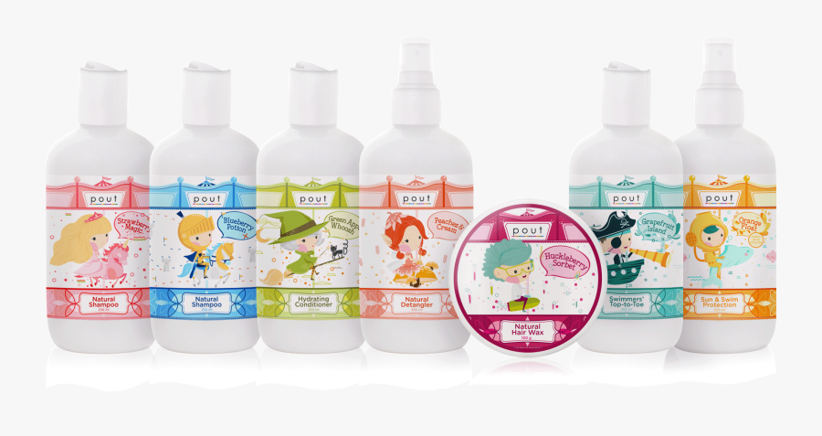 Pout Care Range For Children - Plastic Bottle, Transparent Clipart