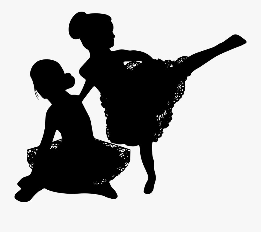 Little Ballerina, Girl Ballet, Small, Young, Ballerina - Silhouette, Transparent Clipart