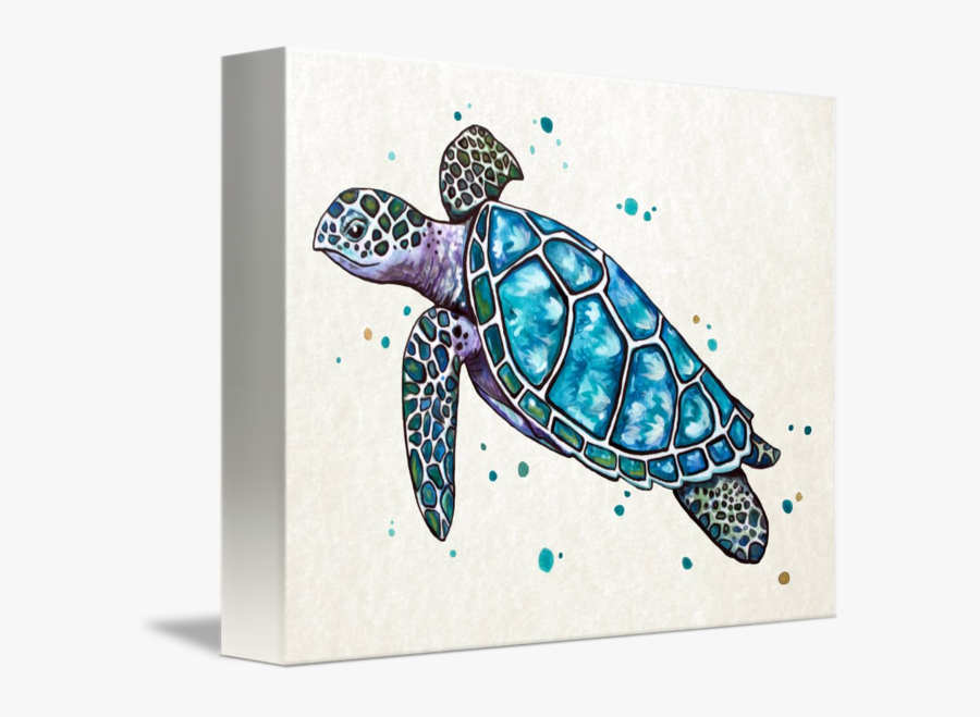 Sea Turtle In Watercolor - Turtle Watercolor, Transparent Clipart