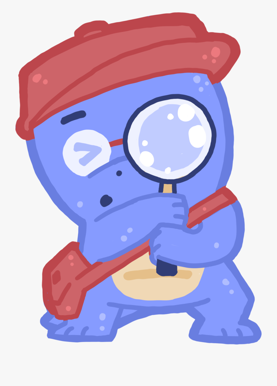 Dd Magnifyingglass - Cartoon, Transparent Clipart