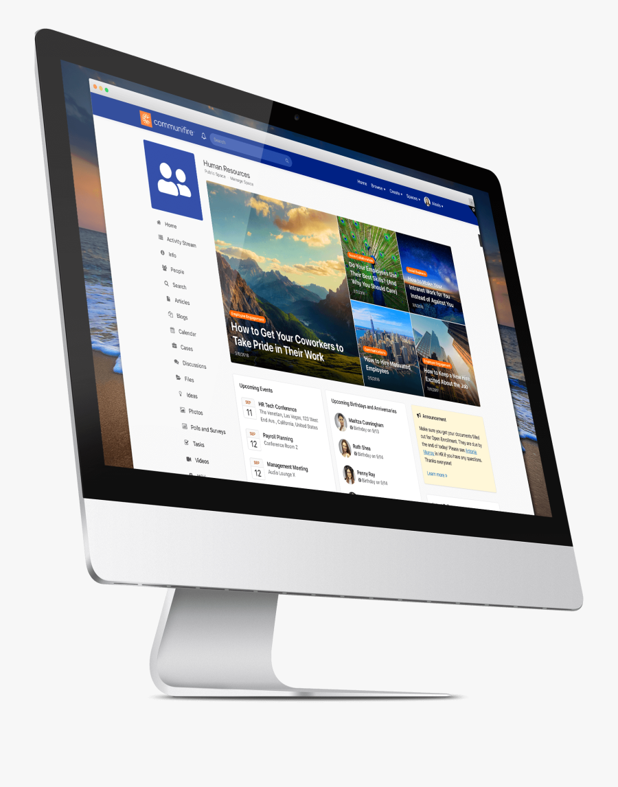 Social Business Platform - Imac Transparent Background, Transparent Clipart