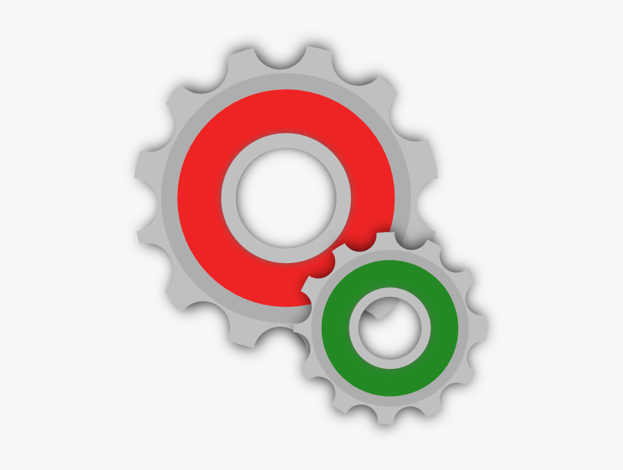 Gears Clipart Colorful Gear - Big And Small Gear, Transparent Clipart