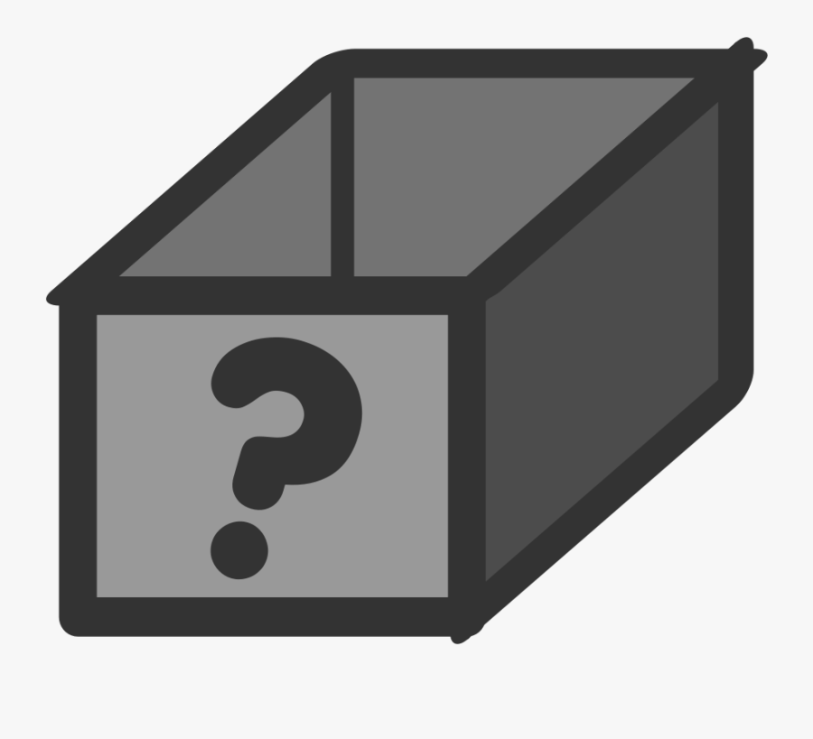 Boxes Clipart Black And White - Question Mark Box Icon, Transparent Clipart
