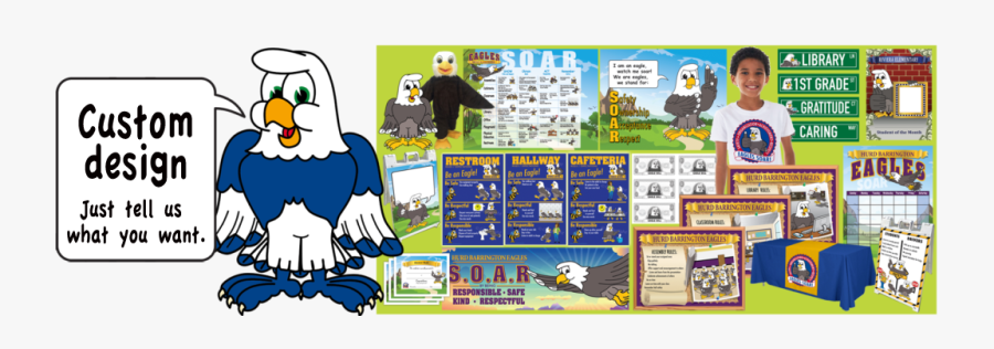 Pbis Posters Seahawk Blue Mascot Clip Art - Clip Art, Transparent Clipart