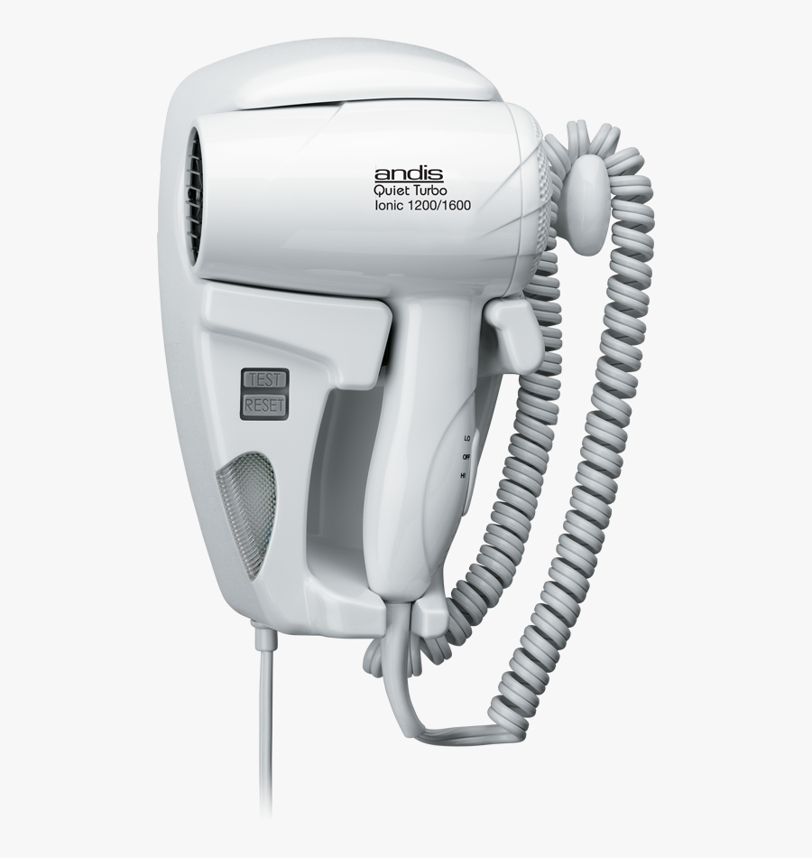 Andis Hang-up Quiet Turbo Dryer With Night Light, 1600w, - Hair Dryer In Hotel, Transparent Clipart