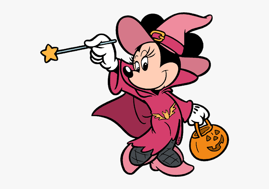 Disney Halloween Clip Art Images - Minnie Mouse Witch Clipart, Transparent Clipart