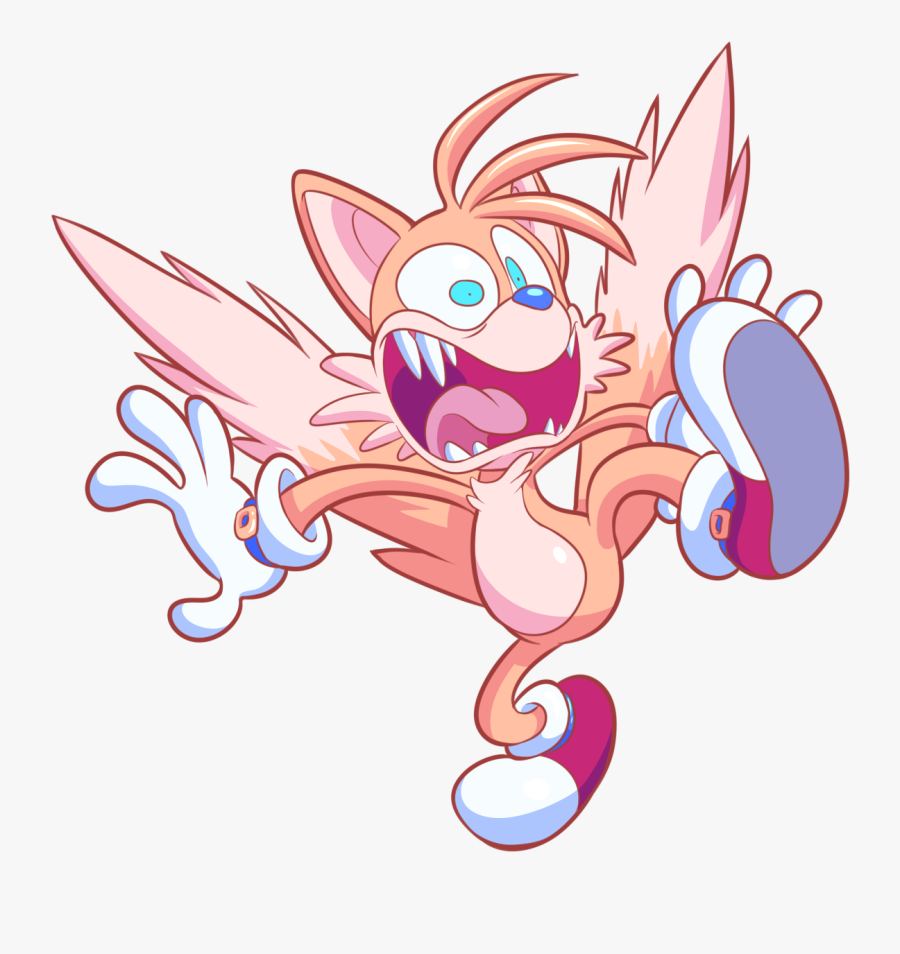 Tails Surprised - Sonic Tails Surprised Face, Transparent Clipart