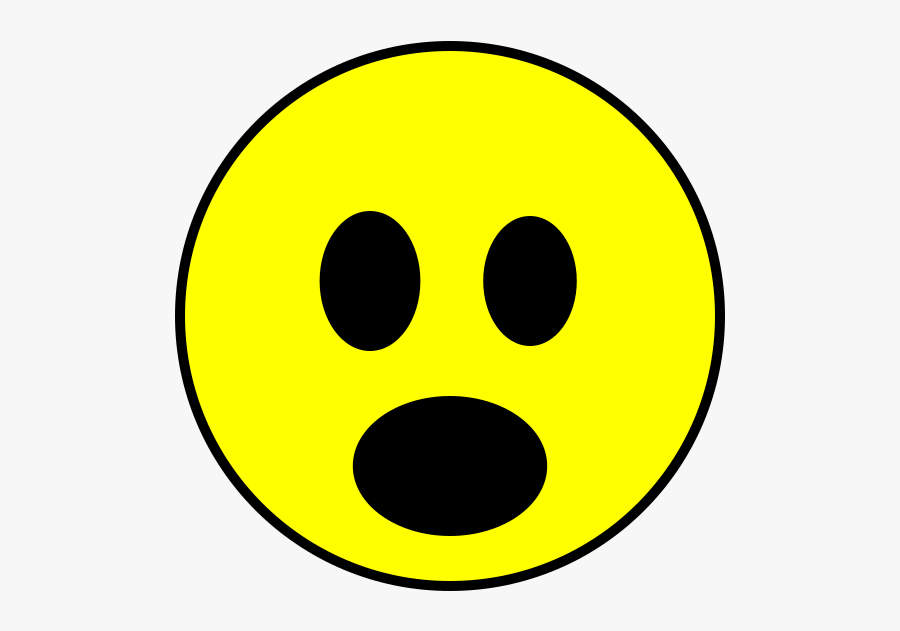 File - Surprised-smiley - Svg - Winking Smiley Face, Transparent Clipart