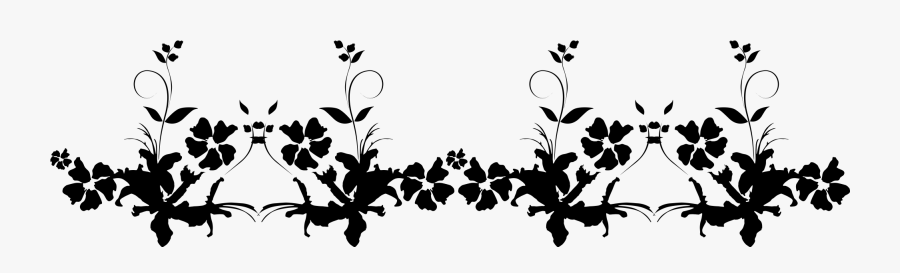 Transparent Decoration Flower - Black And White Png Decoration, Transparent Clipart