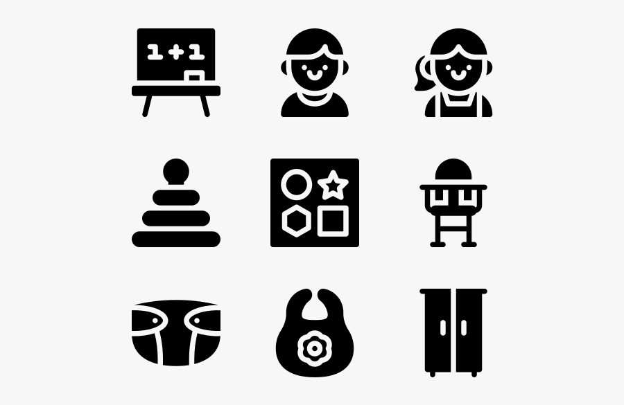 Kindergarten - Military Icon Vector, Transparent Clipart