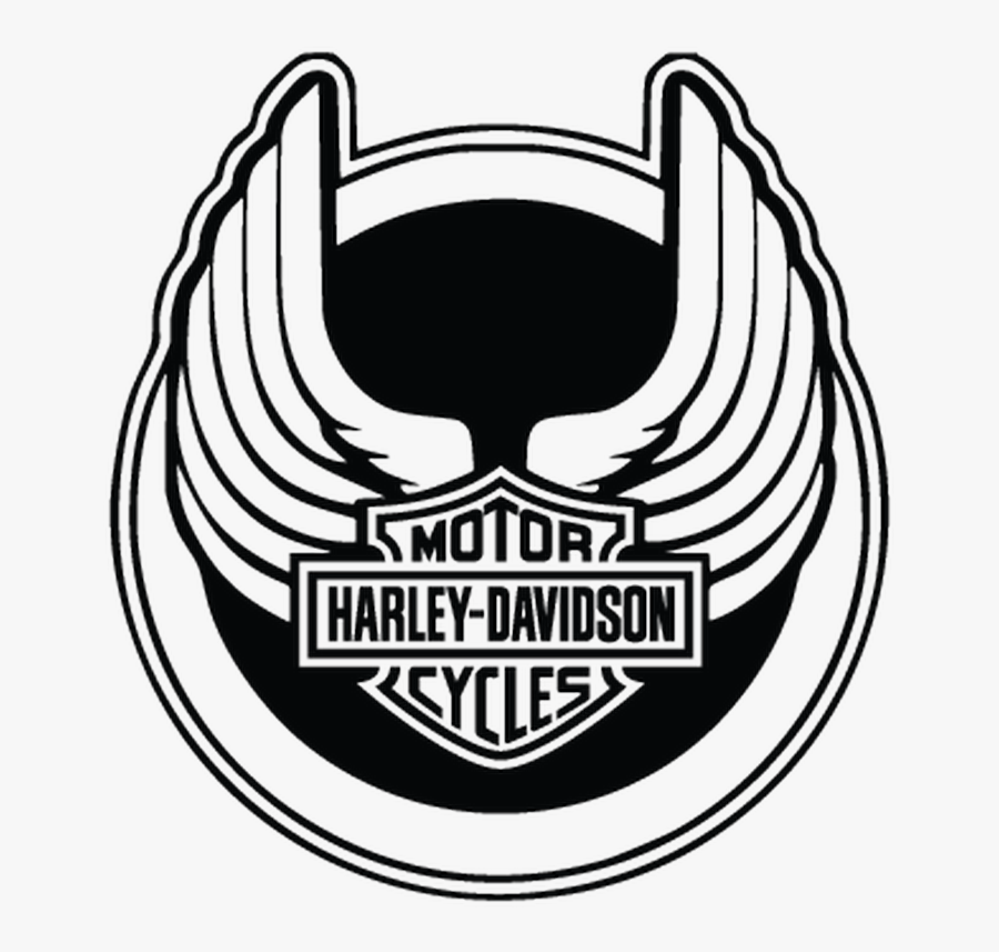 Harley Davidson Logo Black, Transparent Clipart