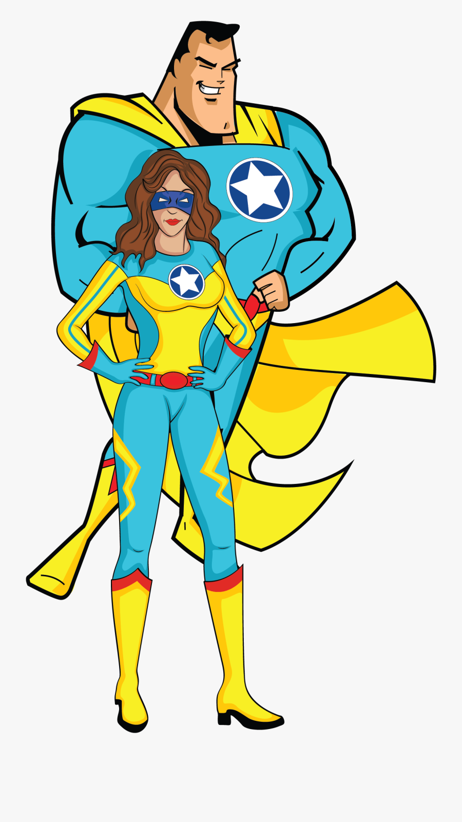 Super Heroes - Cartoon, Transparent Clipart