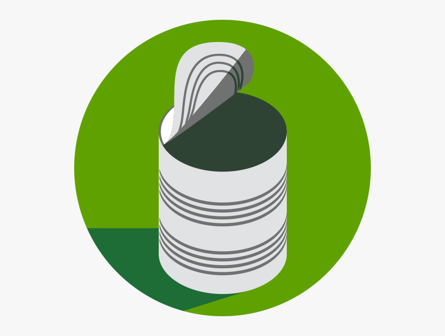 Steel Can - Circle, Transparent Clipart