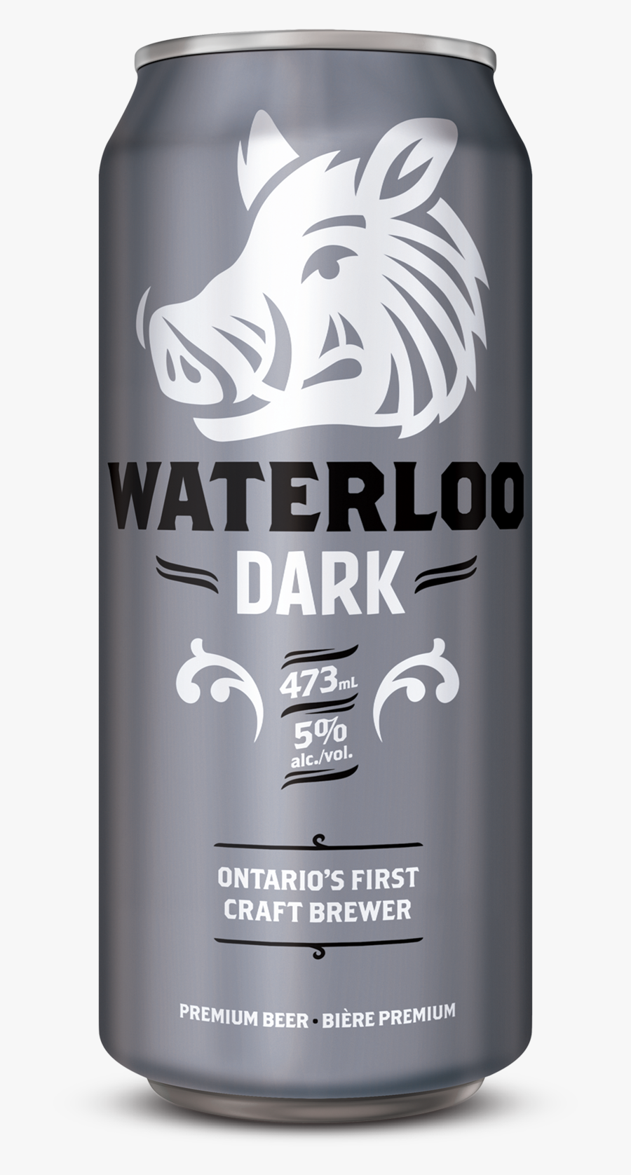 Blank Beer Can Png - Waterloo Dark Beer, Transparent Clipart