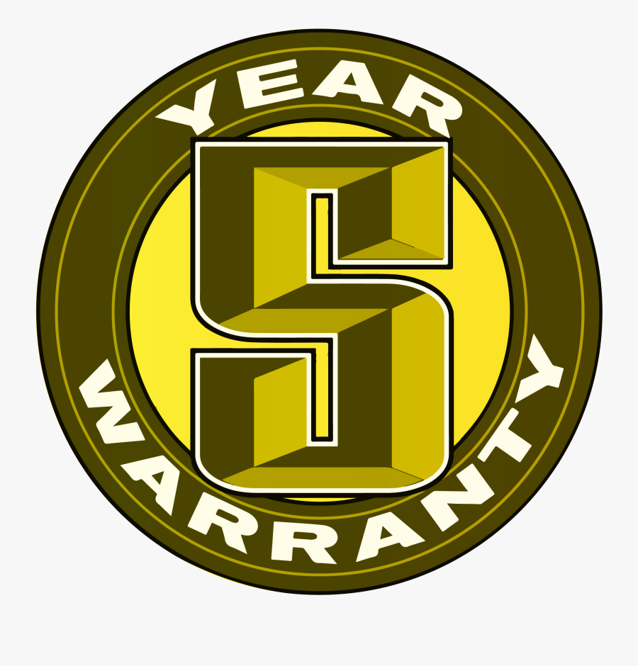 Yellow 5yr Warranty - Emblem, Transparent Clipart