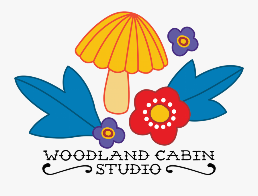 1970s Stylised Illustration Of A Mushroom And Flowers, Transparent Clipart