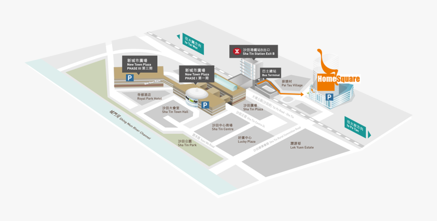 Map - Shatin New Town Plaza Floor Plan, Transparent Clipart