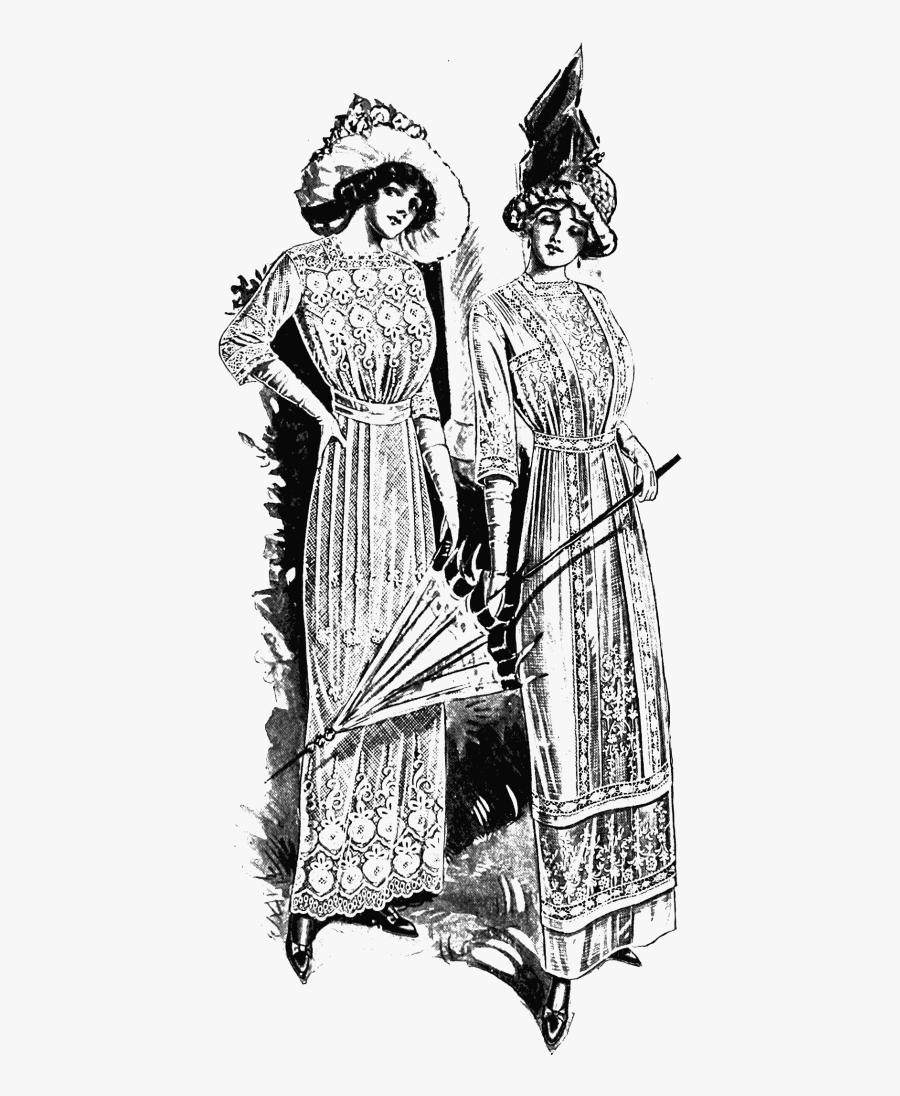 Old Print Art Unsorted - Vintage Clothing, Transparent Clipart