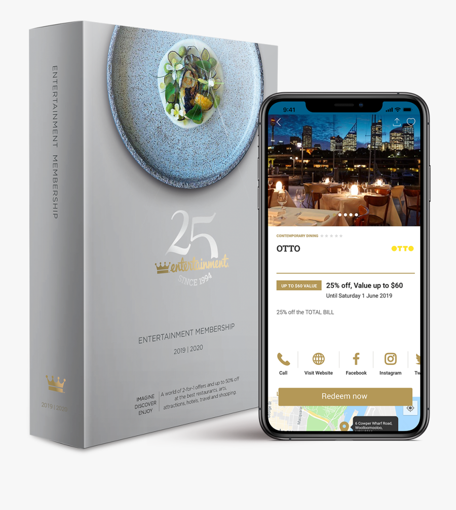 Entertainment Book 2019 2020, Transparent Clipart