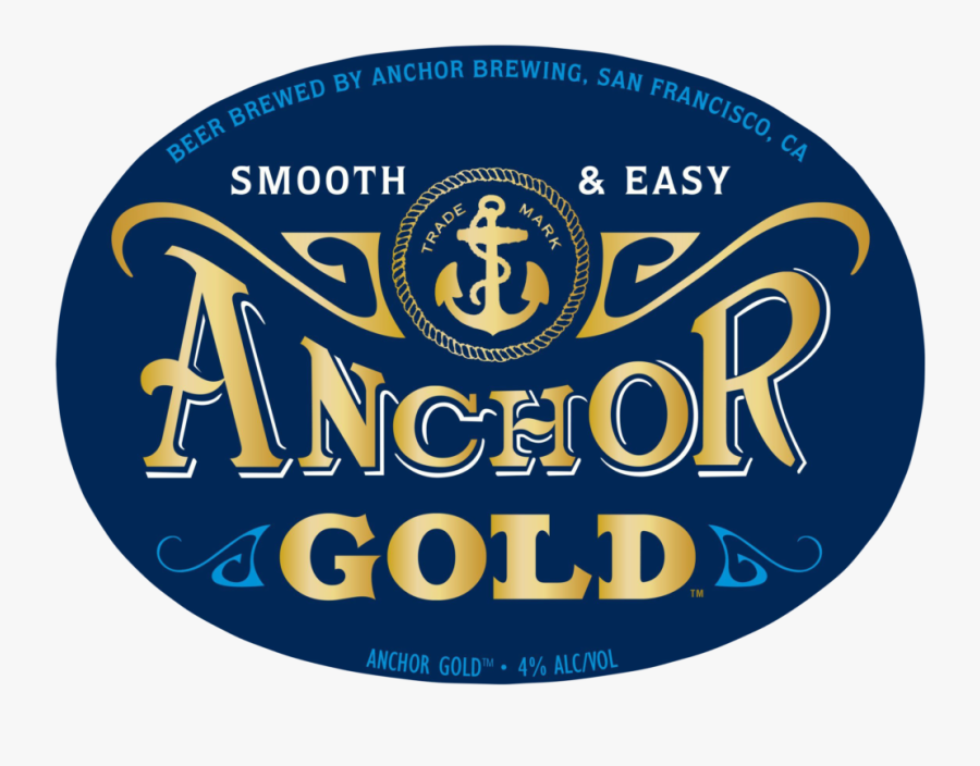 Great Anchor Gold Louis Glunz Beer Inc - Label, Transparent Clipart