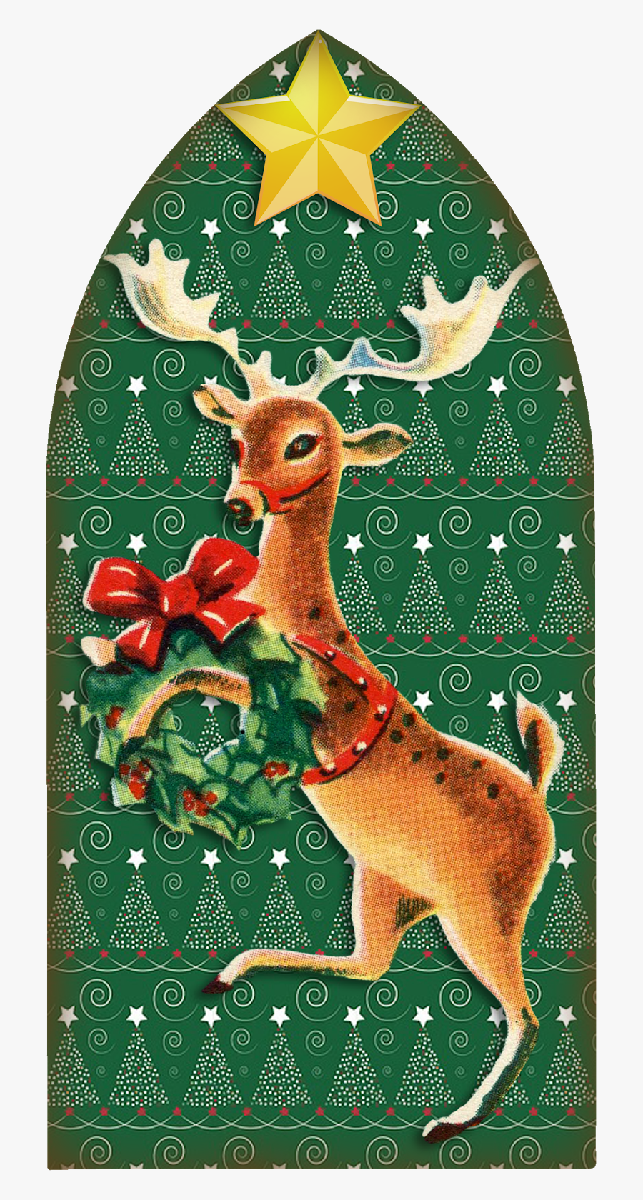 Retro Christmas Ornament Clip Art, Transparent Clipart