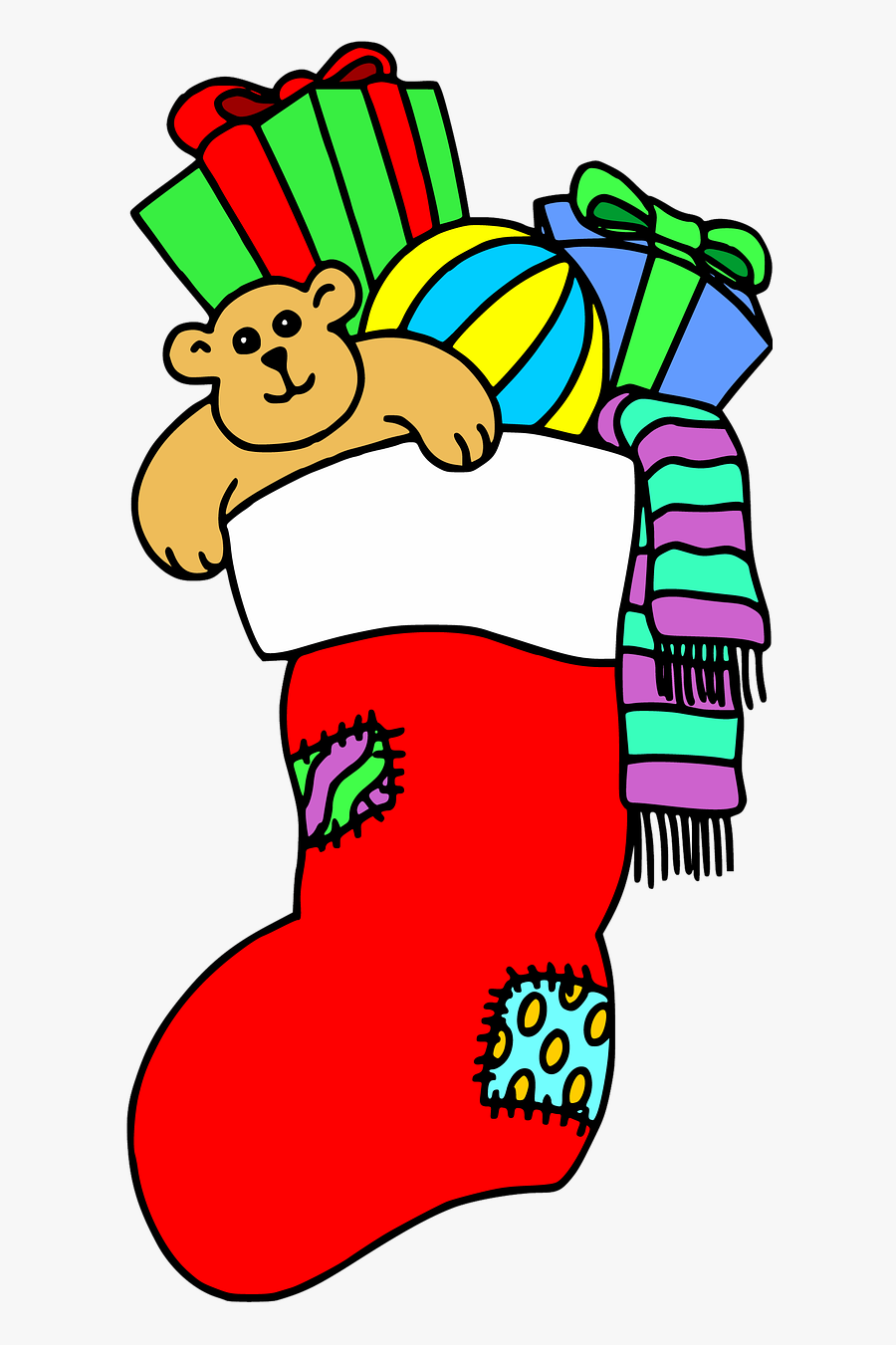 Christmas Ornament Christmas Boot Free Picture - Xmas Socks, Transparent Clipart