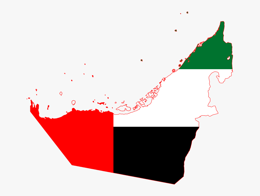 Language Training Classes In - United Arab Emirates Flag Map, Transparent Clipart