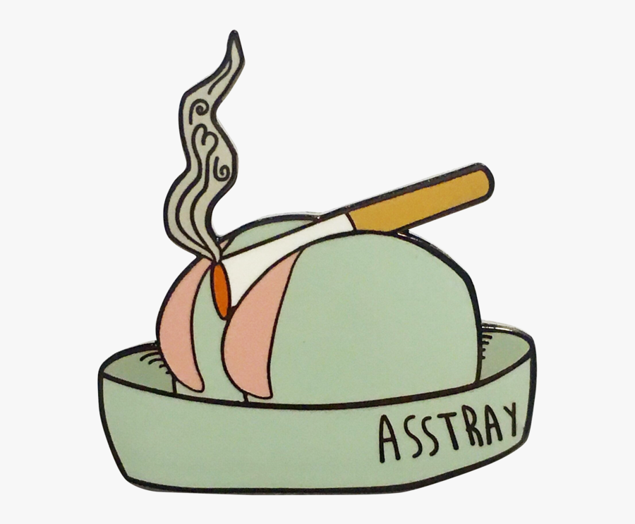 Asstray Pin - Macaroon, Transparent Clipart