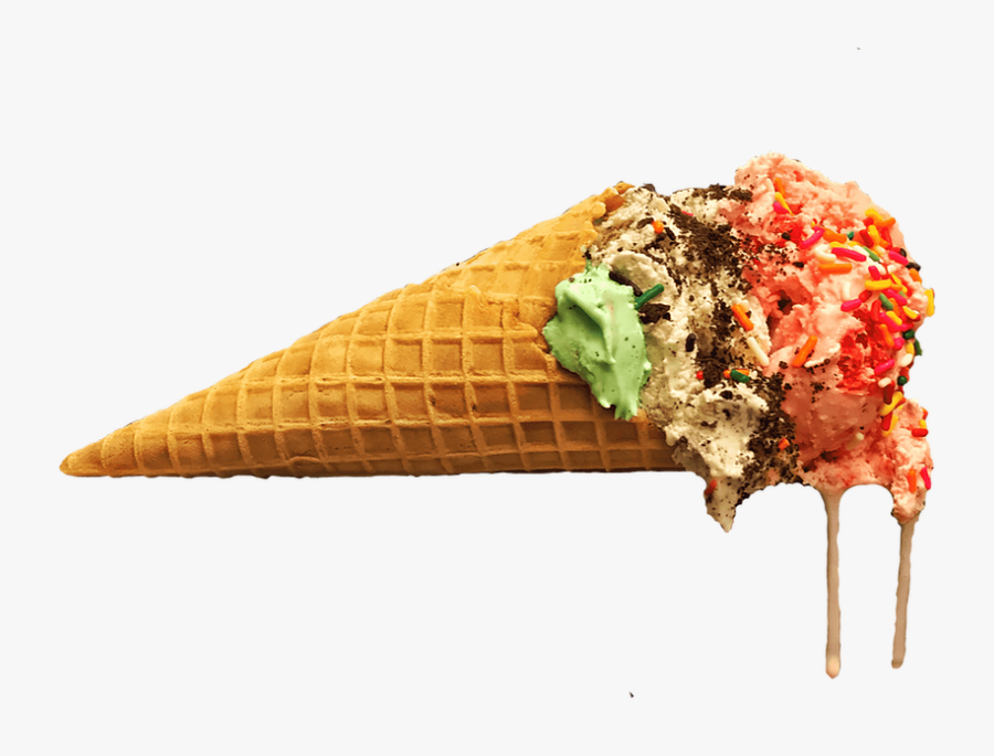 Ice Cream Cone - Fast Food, Transparent Clipart