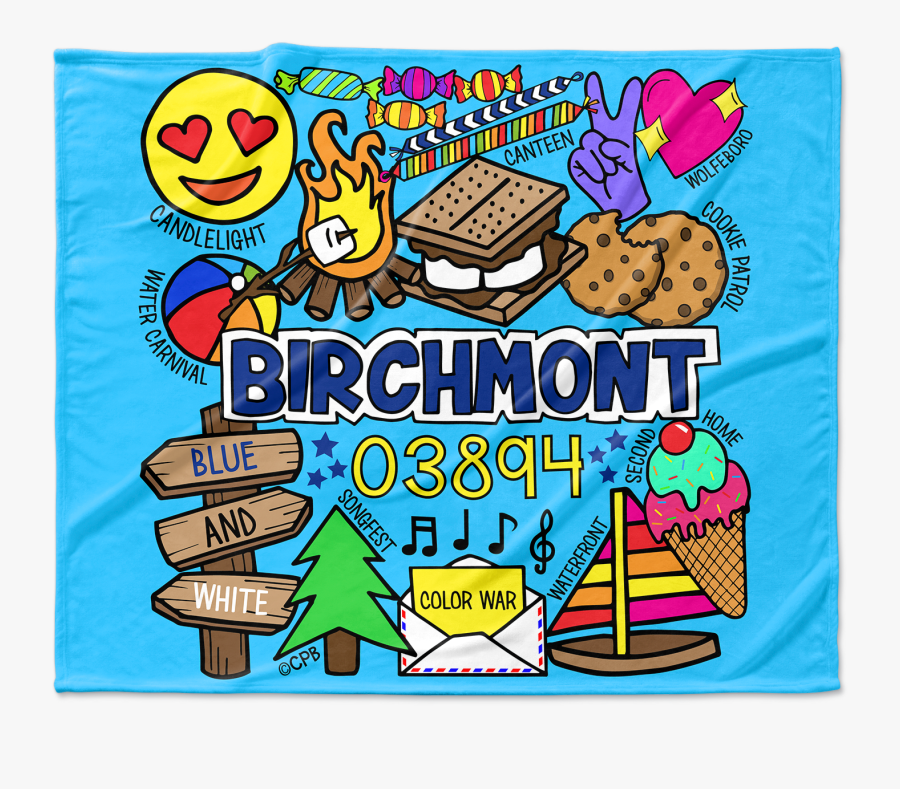 Camp Collage Blankets - Point O Pines Logo, Transparent Clipart