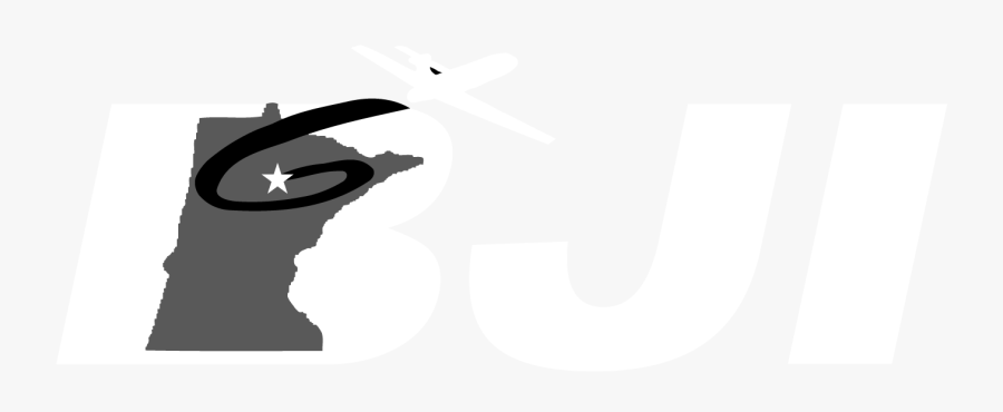 White Version Of Bemidji Airport"s Logo - Graphic Design, Transparent Clipart
