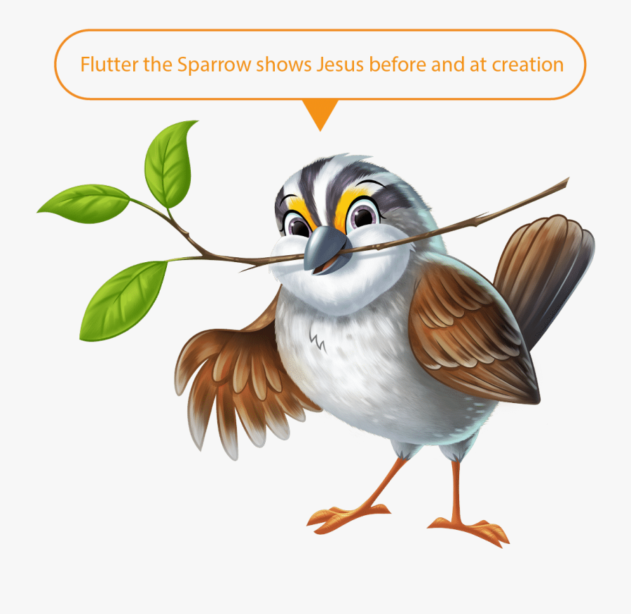 Flutter The Sparrow, Transparent Clipart