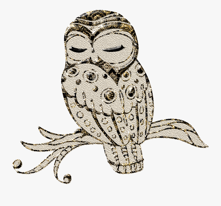 Clip Art Father Time Tattoo - Screech Owl, Transparent Clipart