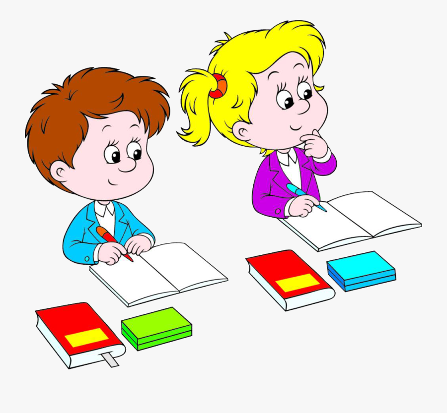 Students Sitting In Class, Transparent Clipart