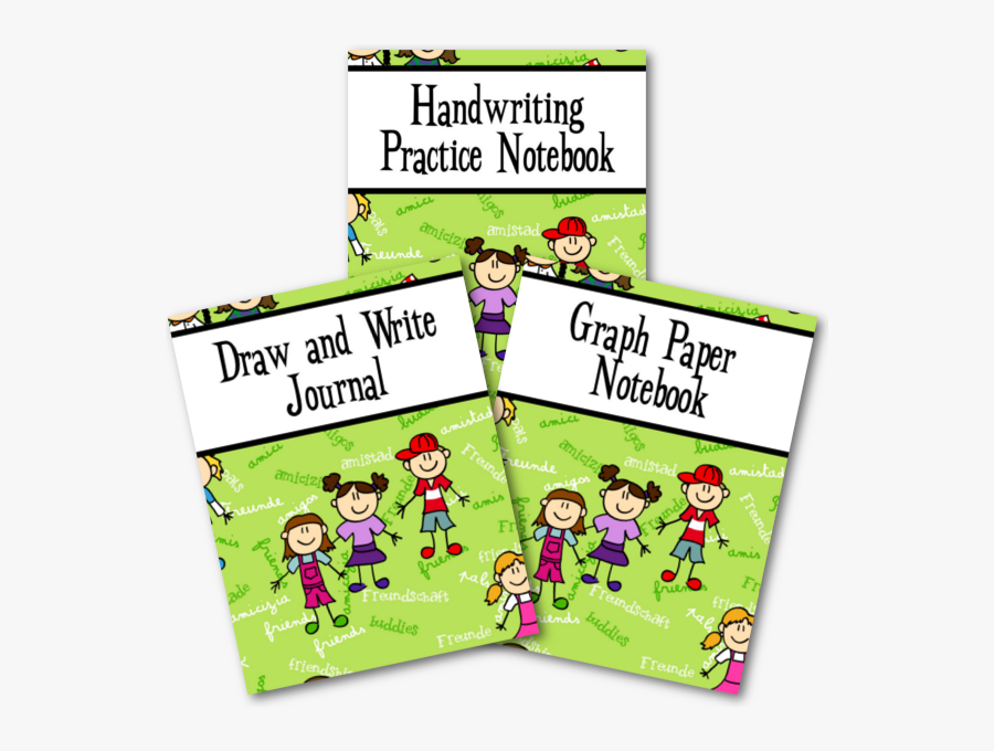 Friendship Children Draw And Write Journal, Handwriting, Transparent Clipart