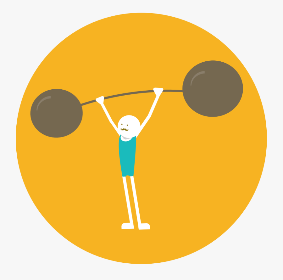 A Very Impressive Weightlifter - Circle, Transparent Clipart