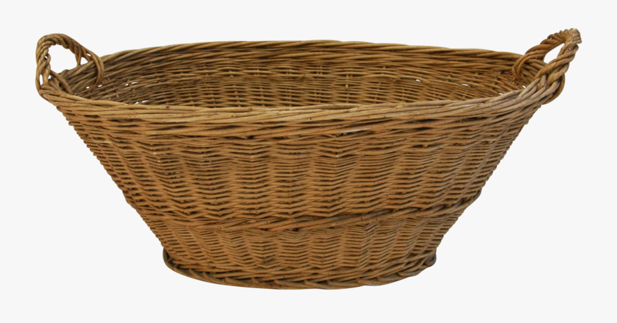 Basket Wicker Weaving Lid - Wicker Basket Transparent Background, Transparent Clipart