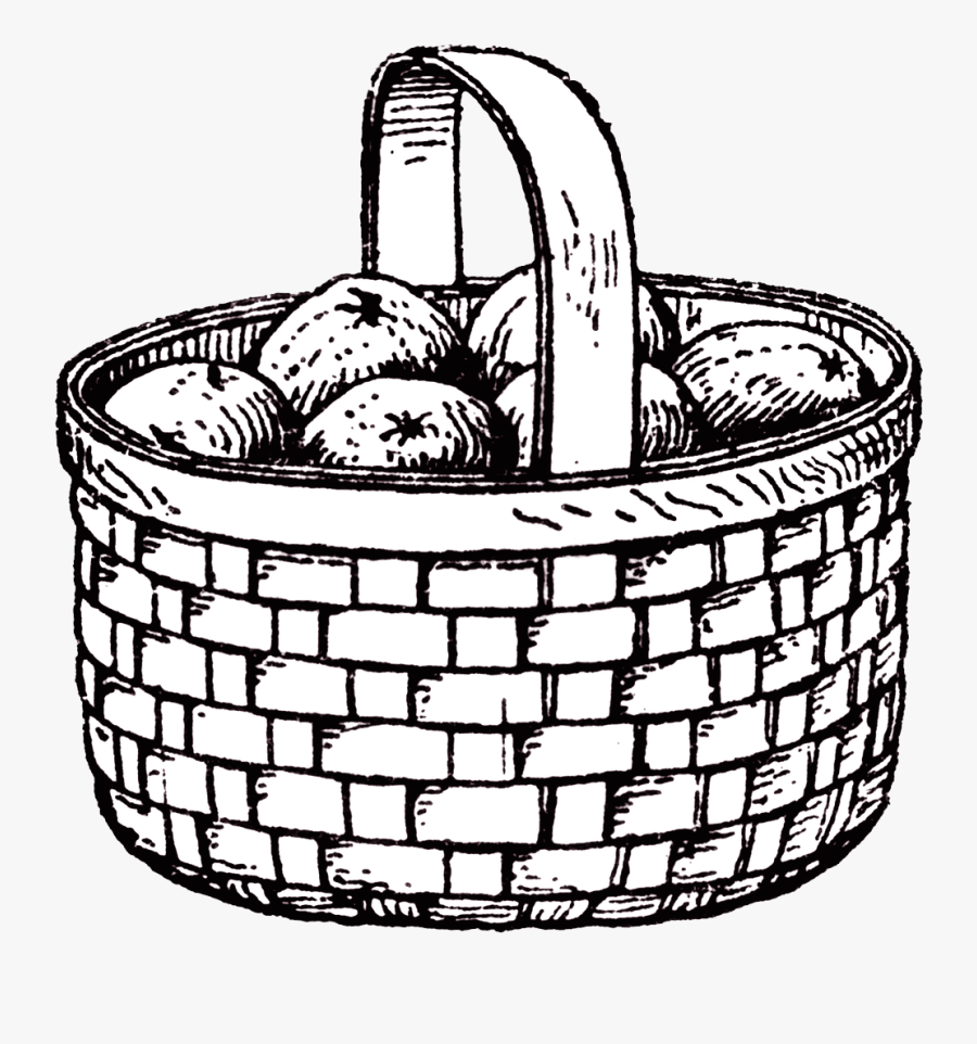 Weaving Drawing Wicker Basket - Basket Clip Art, Transparent Clipart