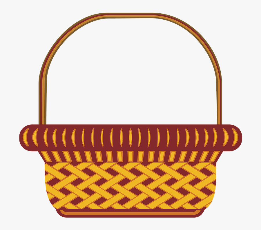 Basket, Wicker, Adobe, Adobe Photoshop - Woven Basket Cartoon, Transparent Clipart