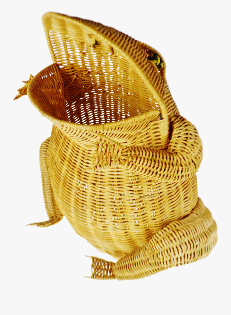 Weaving Drawing Cane Basket - Wicker, Transparent Clipart