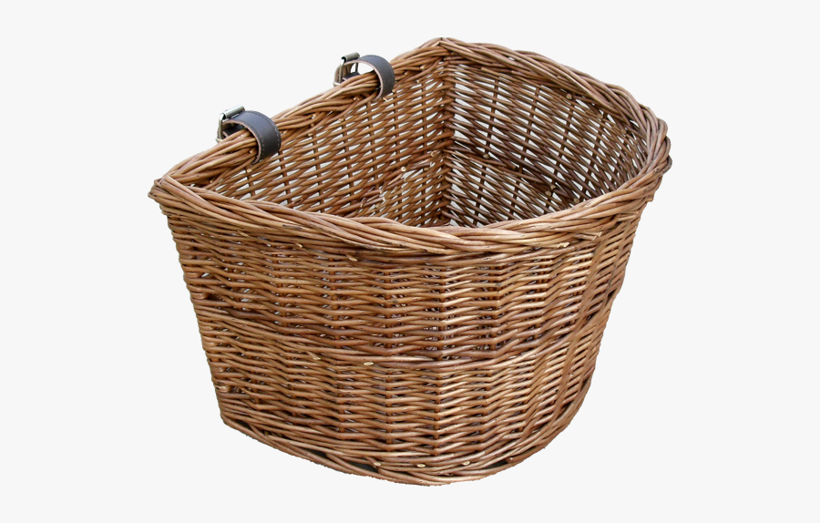 Bicycle Baskets Wicker Handle - Bicycle Basket, Transparent Clipart