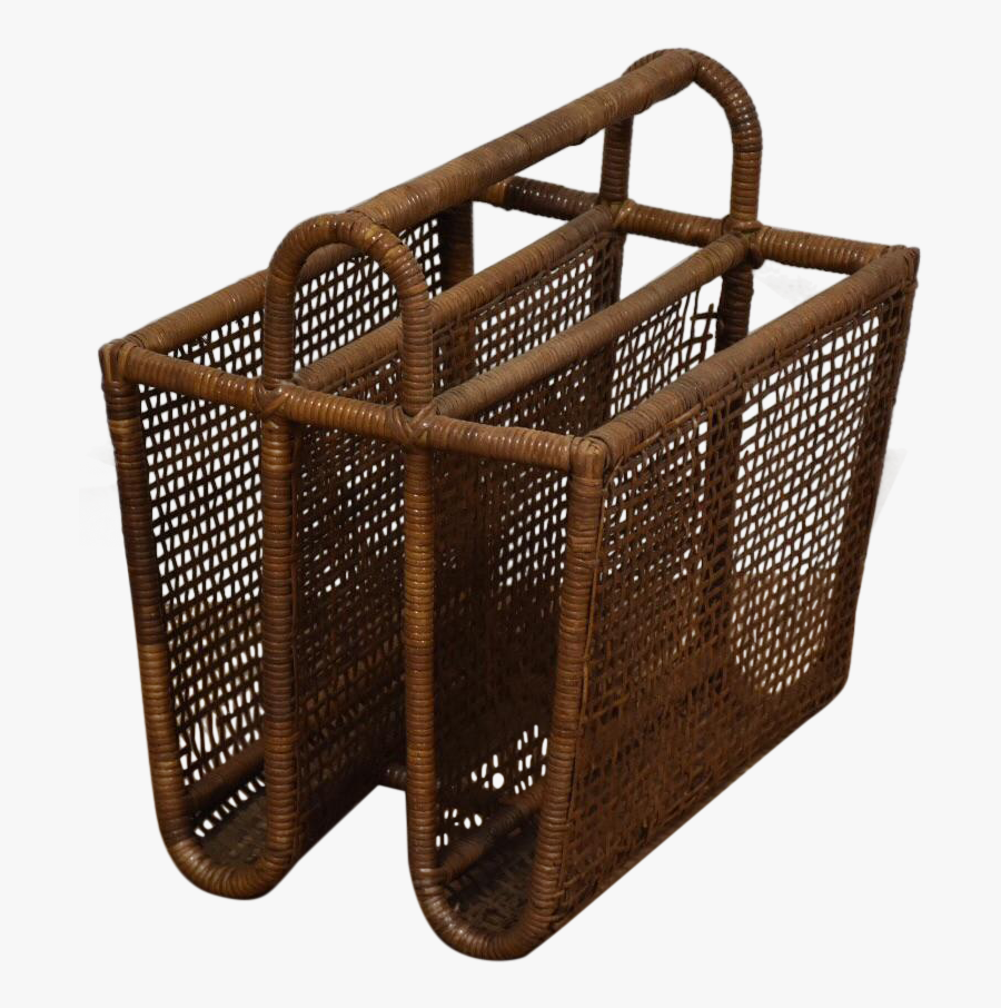 Clip Art Bamboo Rattan Magazine Rack - Wicker, Transparent Clipart
