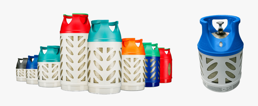 Hexagon Ragasco Composite Cylinder, Transparent Clipart