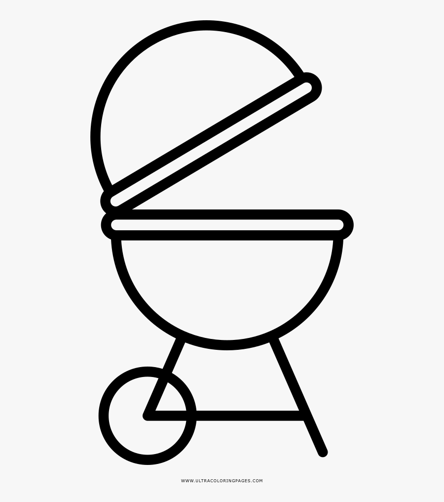 Grill Coloring Page - Icon, Transparent Clipart